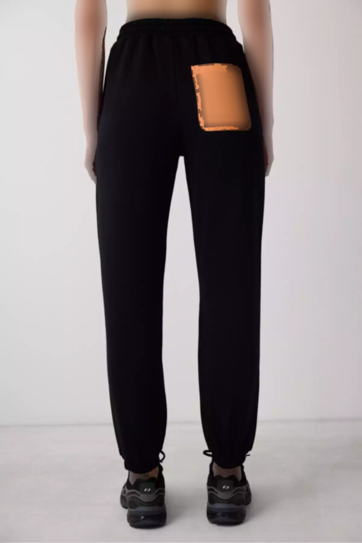 دور کمر بلند پاچه گشاد سعود شلوار مشکی برند Penti کد 1758037268