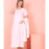 ست لباس شب دکمه‎دار 2‎تکه بلند و گشاد بارداری برند JENİKA کد 1758055263