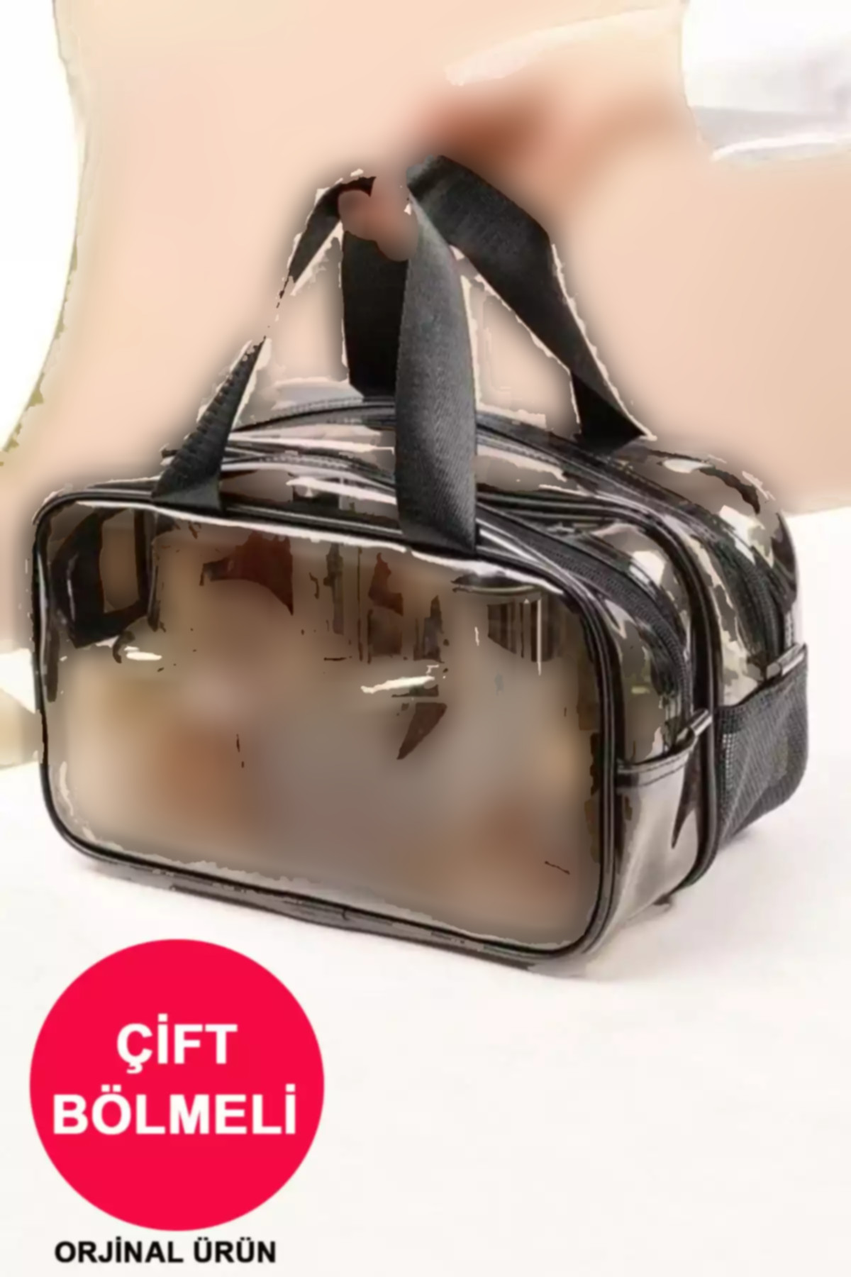 ساک کیف لوازم آرایش مراقبت مسافرتی ست تنظیم کننده ساحلی قسمته بزرگ شفاف آرایشی و بهداشتی زنانه برند woys کد 1758440468