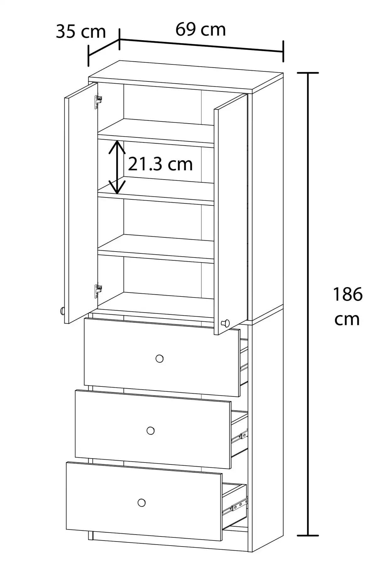 کابینت آشپزخانه خورشید 2دربدار 3کشودار برند MOBİLİQUE کد 1758350470