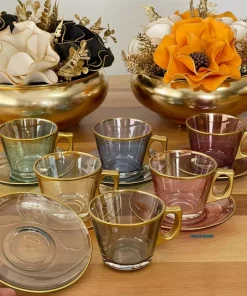 ست فنجان چای 6نفره 12تکه قهوه پاشاباهچه برند Paşabahçe کد 1758451271