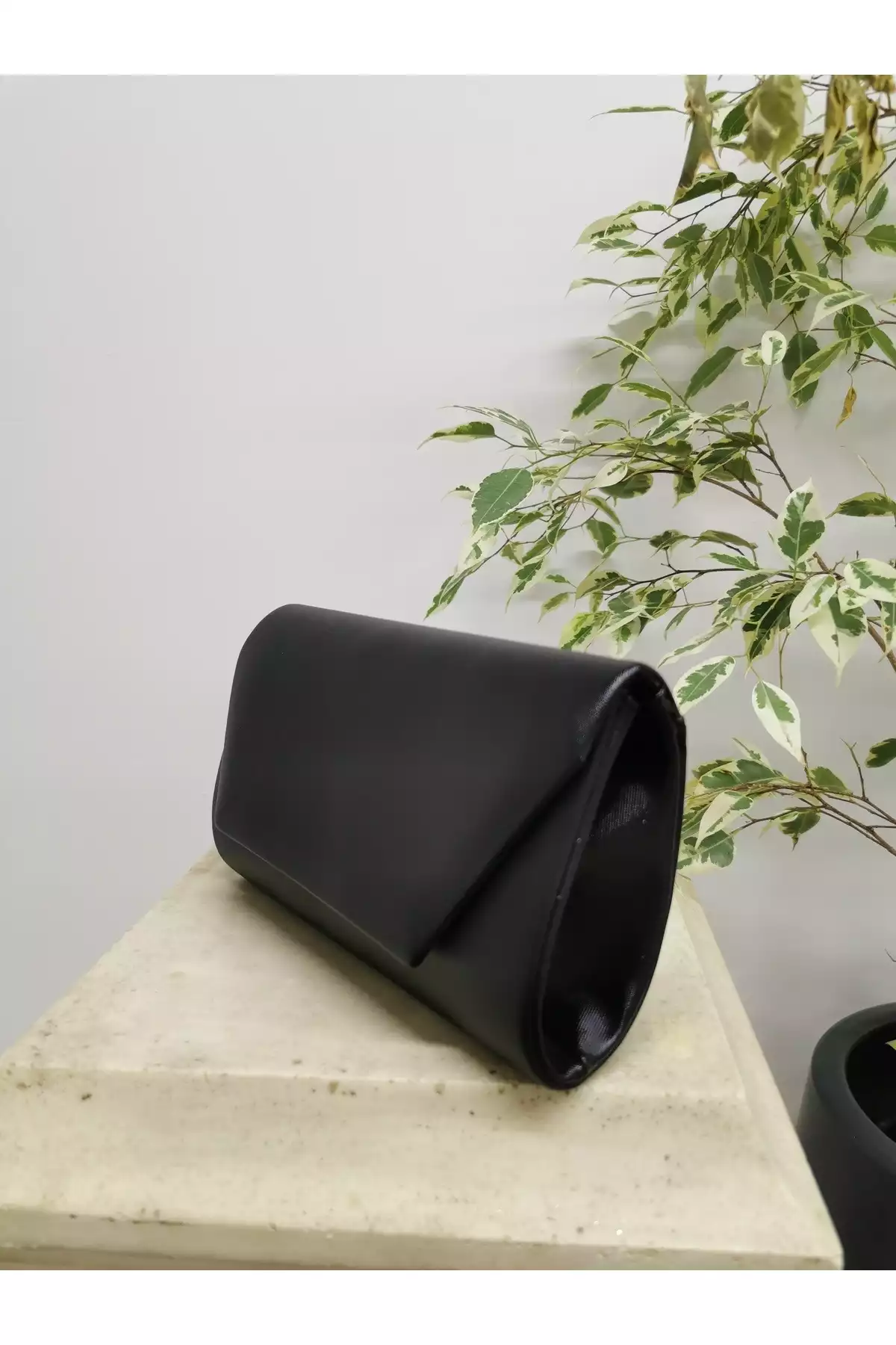 مجلسی شب زنانه زنجیردار پارچه کیف مشکی برند NAZART کد 1758397265