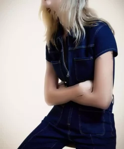 سرهمی بلند جین برند Bershka کد 1757716870