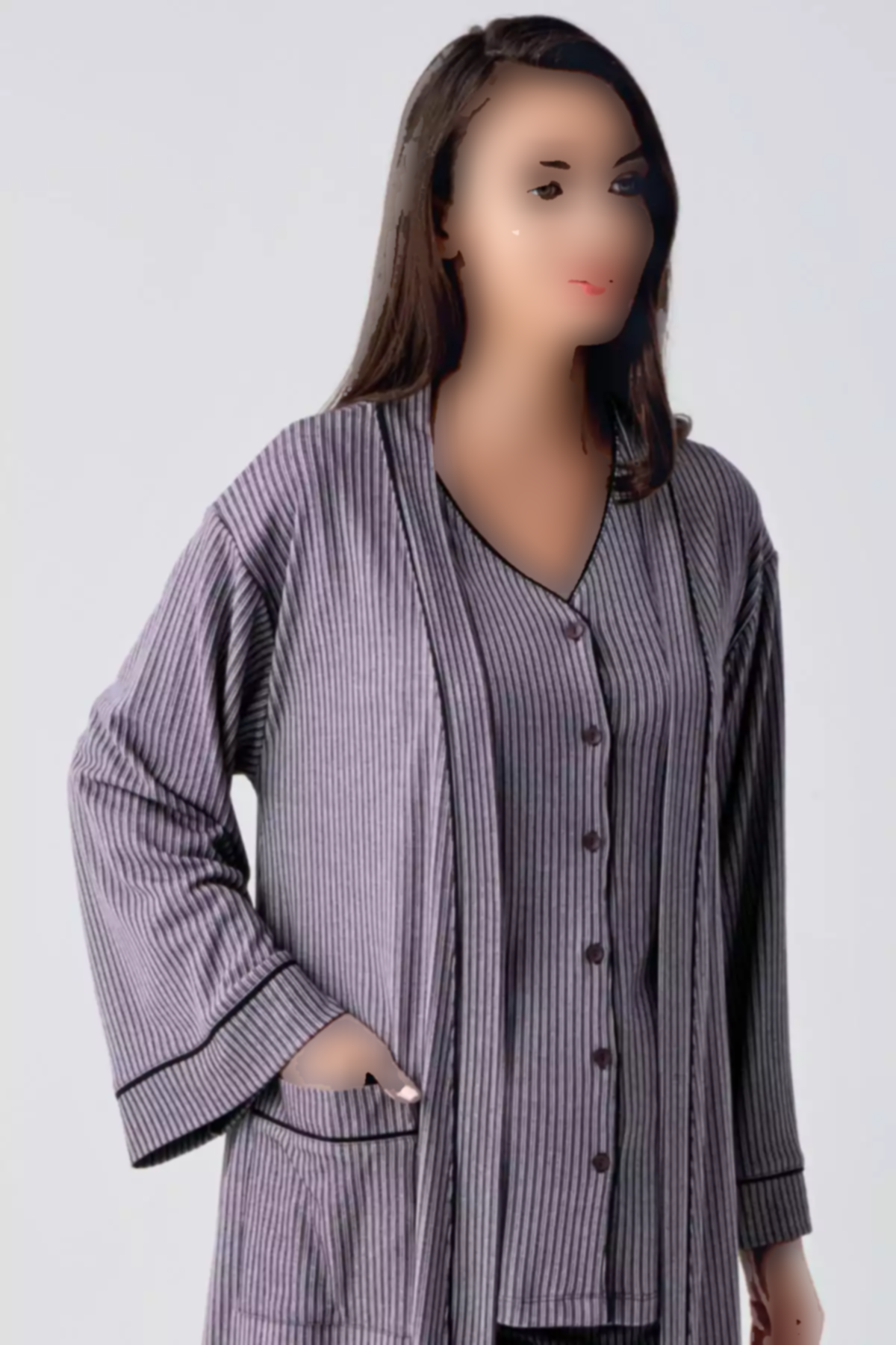 لباس راحتی دکمهدار کشی آستین بلند بارداری برند Artış کد 1756950069