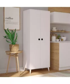 کابینت حمام آشپزخانه 5طبقه دار 2دربدار سفید چند کاربردی برند İMBAŞ کد 1758001265