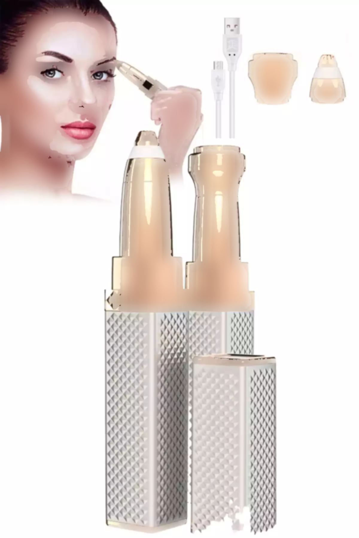 پرفیوم دستگاه موکن گرفتن شارژی کوچک بدن نورانی 20 مویی زنانه برند Riddex کد 1757317269