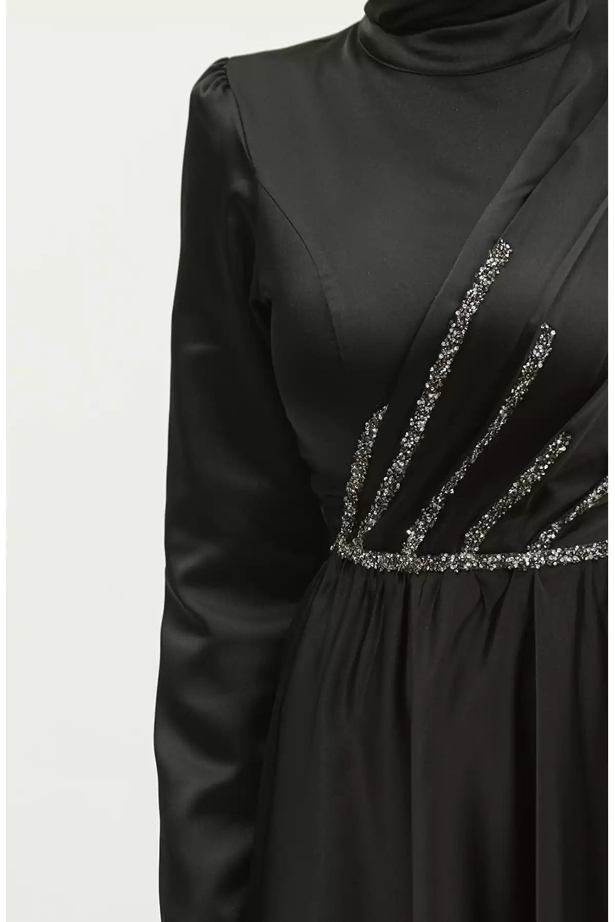 لباس مجلسی 4مشکی نگین دار برند sefamerve کد 1758127880