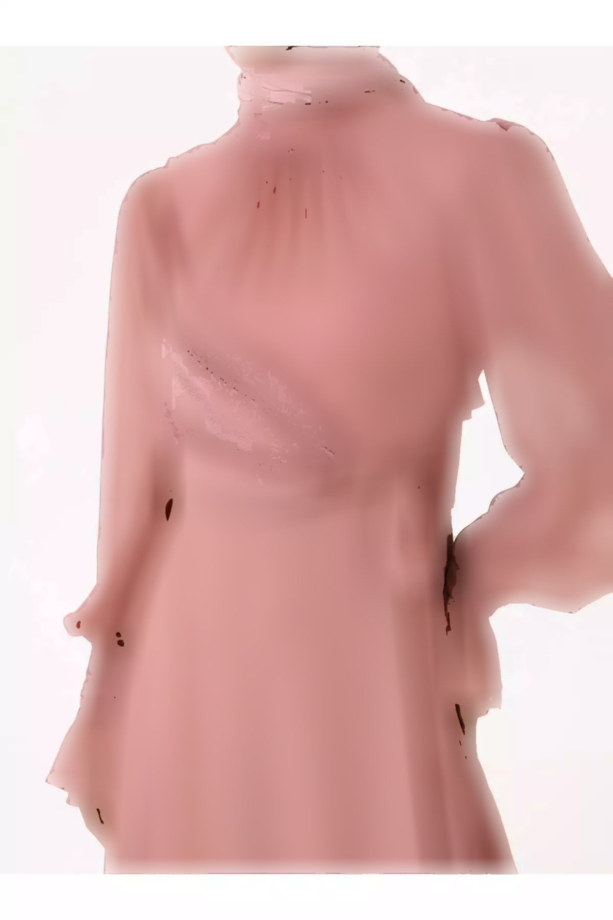 لباس مجلسی پوشیده شیفون رنگ گل رز یوریو برند Refka کد 1758123063