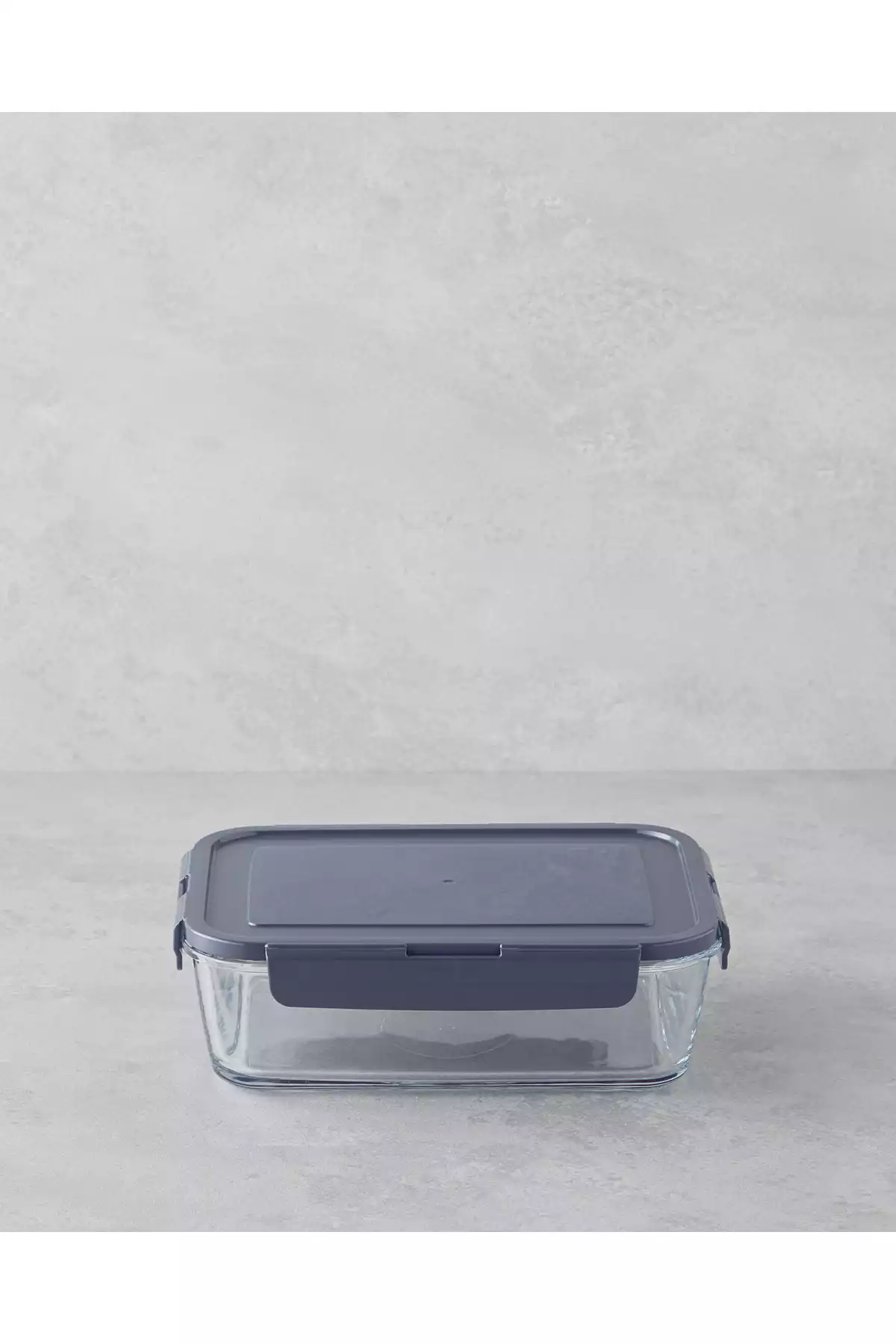 ظرف نگهداری تازه شیشه ای 1900میلی لیتر طوسی برند English Home کد 1758385324