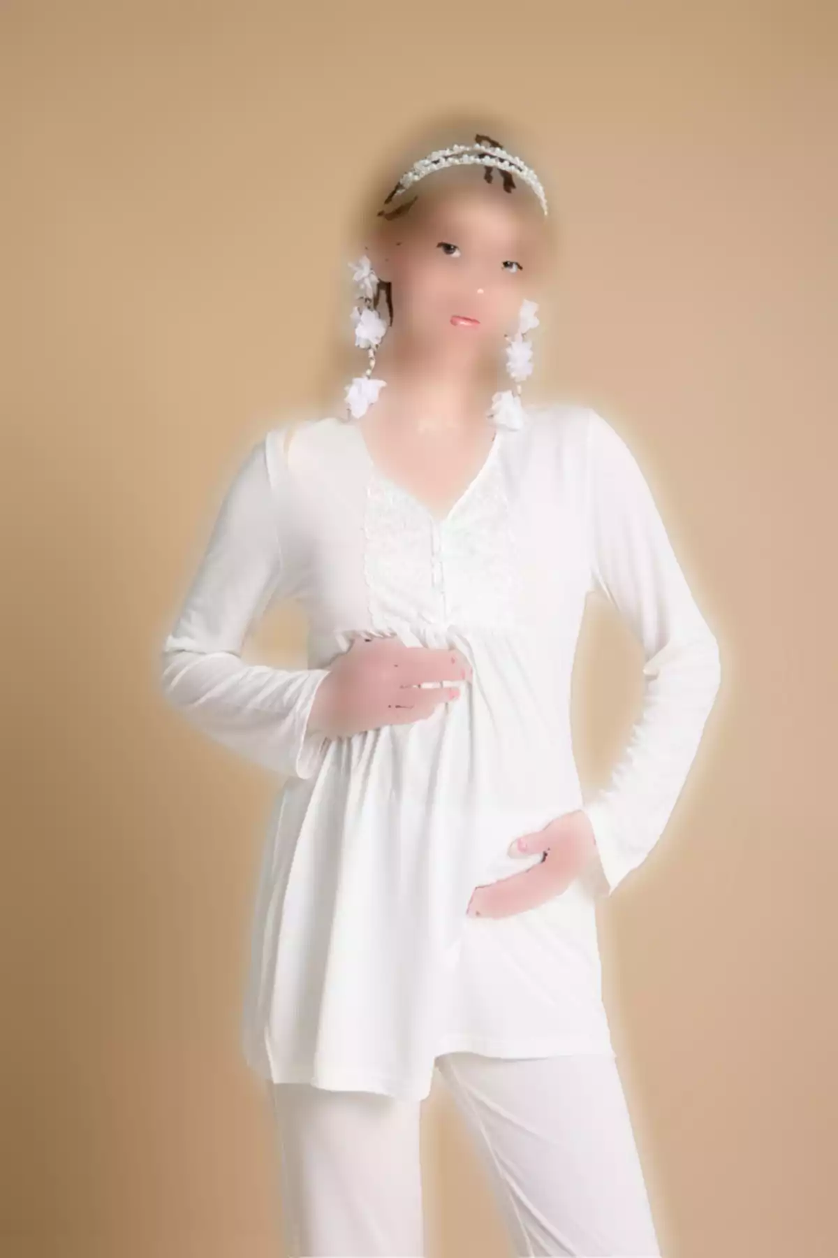 ست ظریف طرح توری بارداری دره برند Effortt کد 1757759168