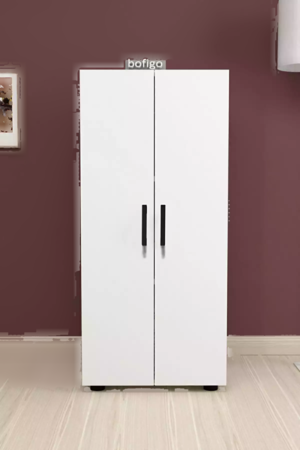 کمد کابینت حمام آشپزخانه 2دربدار 3طبقه دار سفید جانکیل چند کاربردی برند Bofigo کد 1758357667