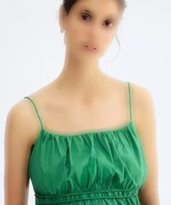 پیراهن پوپلین بنددار برند H&M کد 1759246865