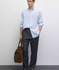 پیراهن متناسب 100کتان برند Massimo Dutti کد 1757748909