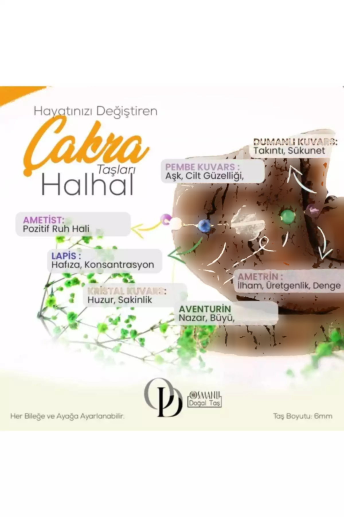 60 سنگ ها برند OSMANLI DEĞERLİ TAŞ کد 1757710330