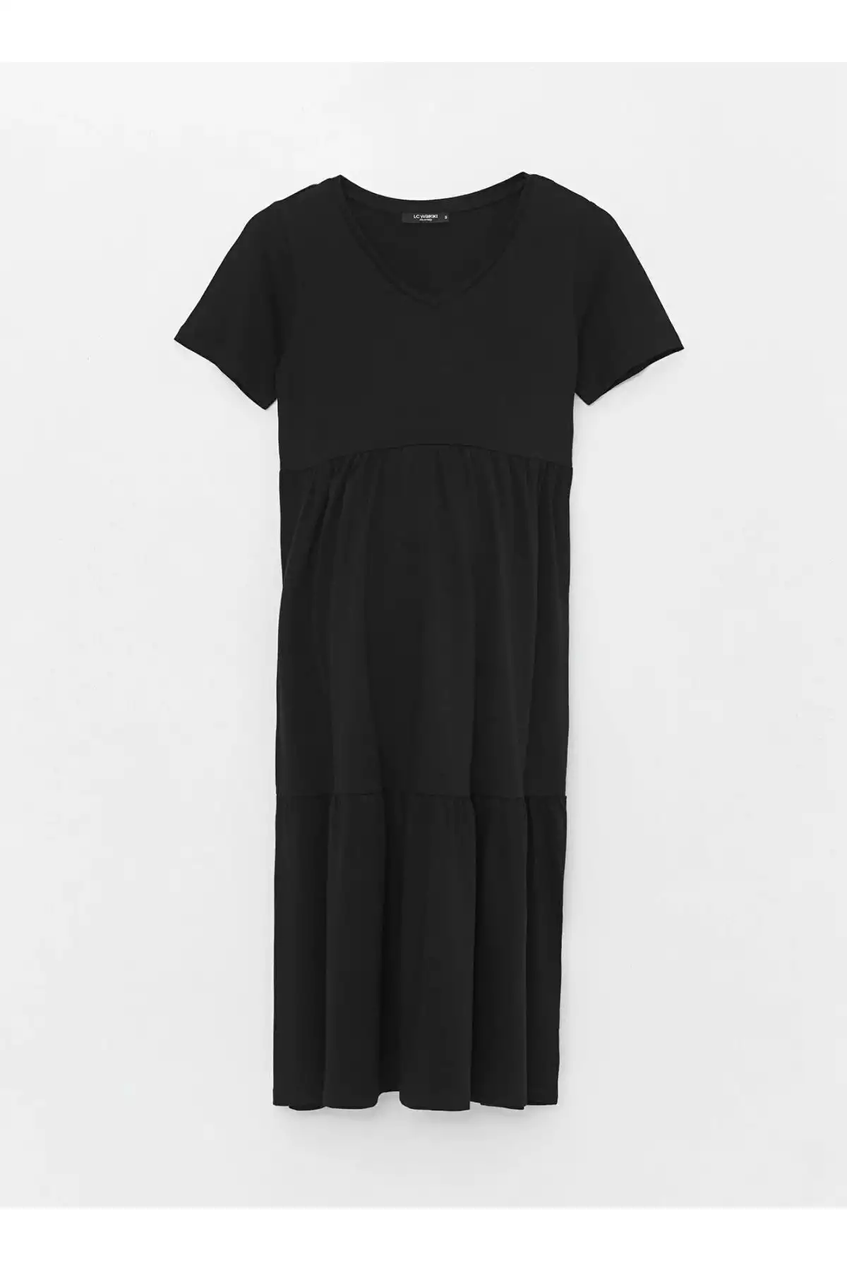 پیراهن ساده آستین کوتاه یقه هفت LC Waikiki بارداری برند LC Waikiki کد 1759254783