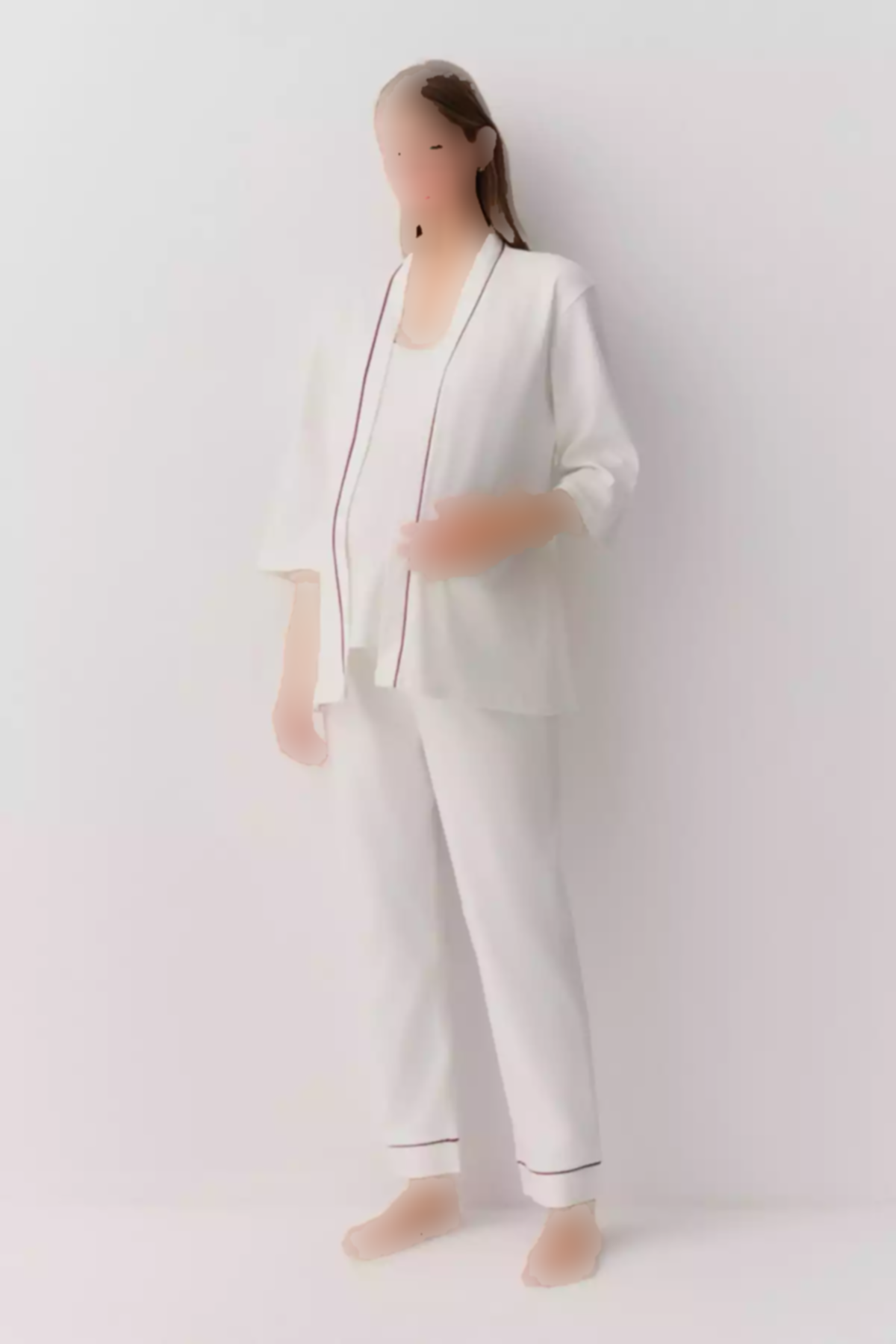 لباس راحتی 3تیکه دار مروارید بارداری برند Suwen کد 1757668808