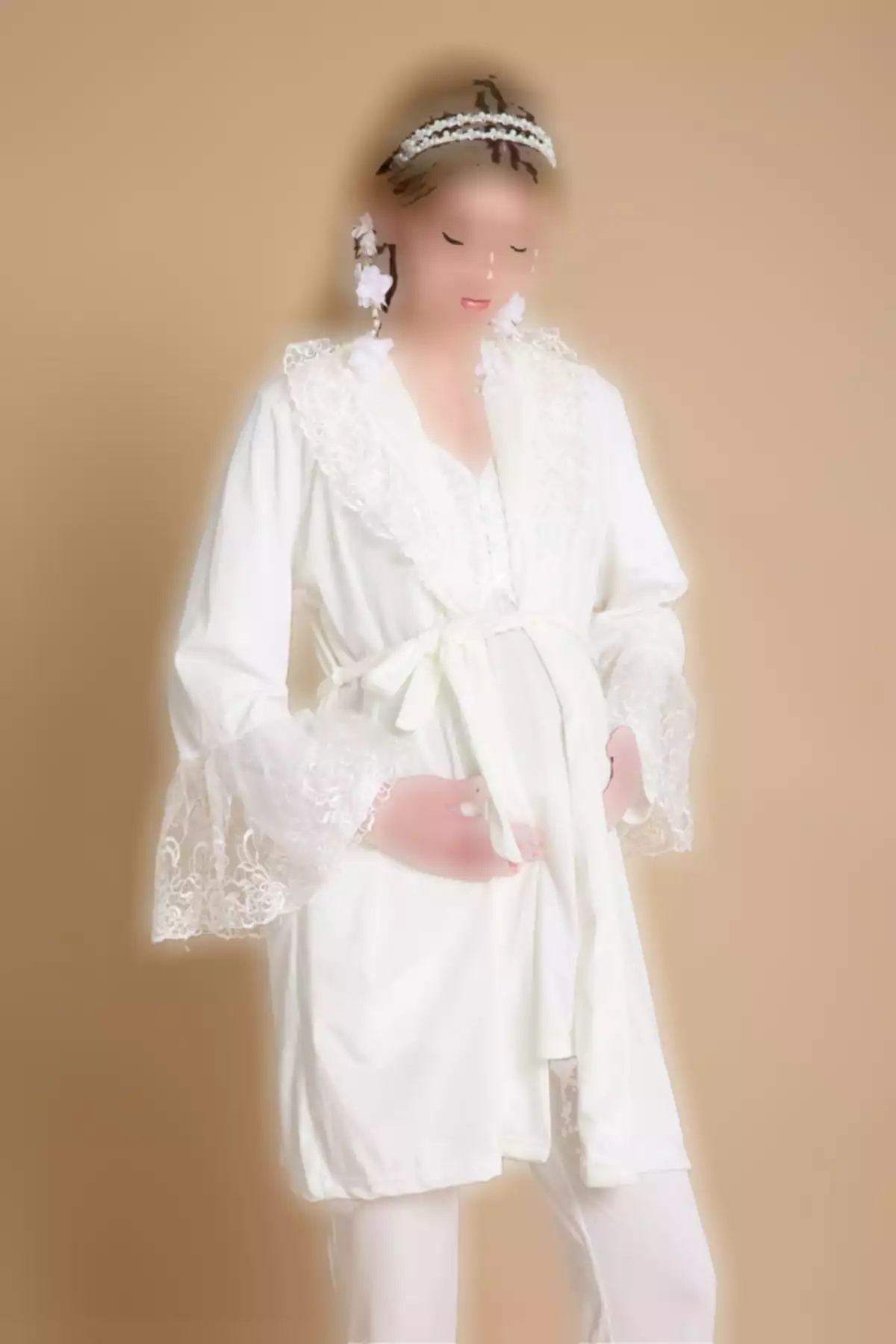 ست ظریف طرح توری بارداری دره برند Effortt کد 1757759168