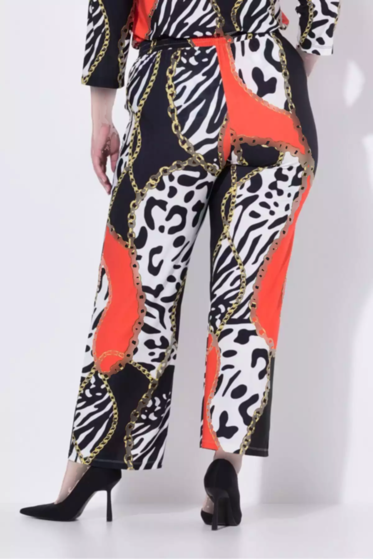 جیب دار زنجیردار دور کمر عقب سایز بزرگ شلوار زنانه برند Şans کد 1757956268