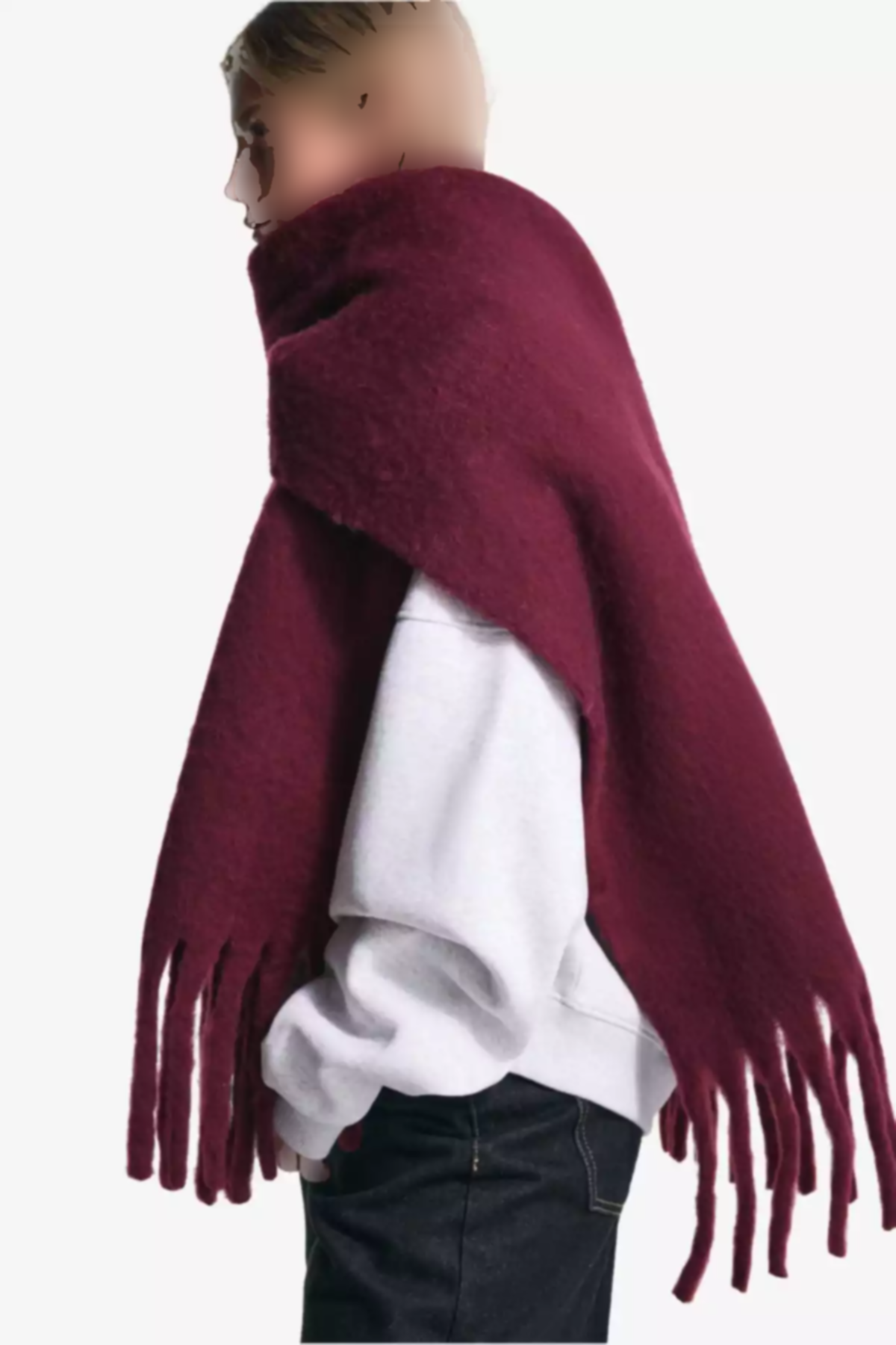 شال تک رنگ رنگی برند Bershka کد 1757926333