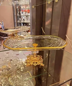 سرویس پذیرایی فلزی سری طلایی پایهدار برند Paşabahçe کد 1757662749