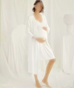 لباس شب الستن 940 بلند و گشاد 6 ویسکوز، / بارداری برند MONAMİSE کد 1758055270