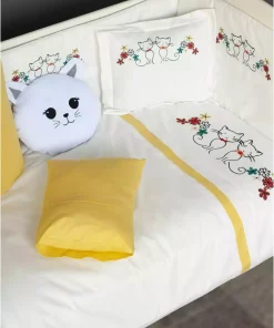 ست کاور سرویس خواب تخت کودک کیتی زرد برند Kista Baby کد 1756901464