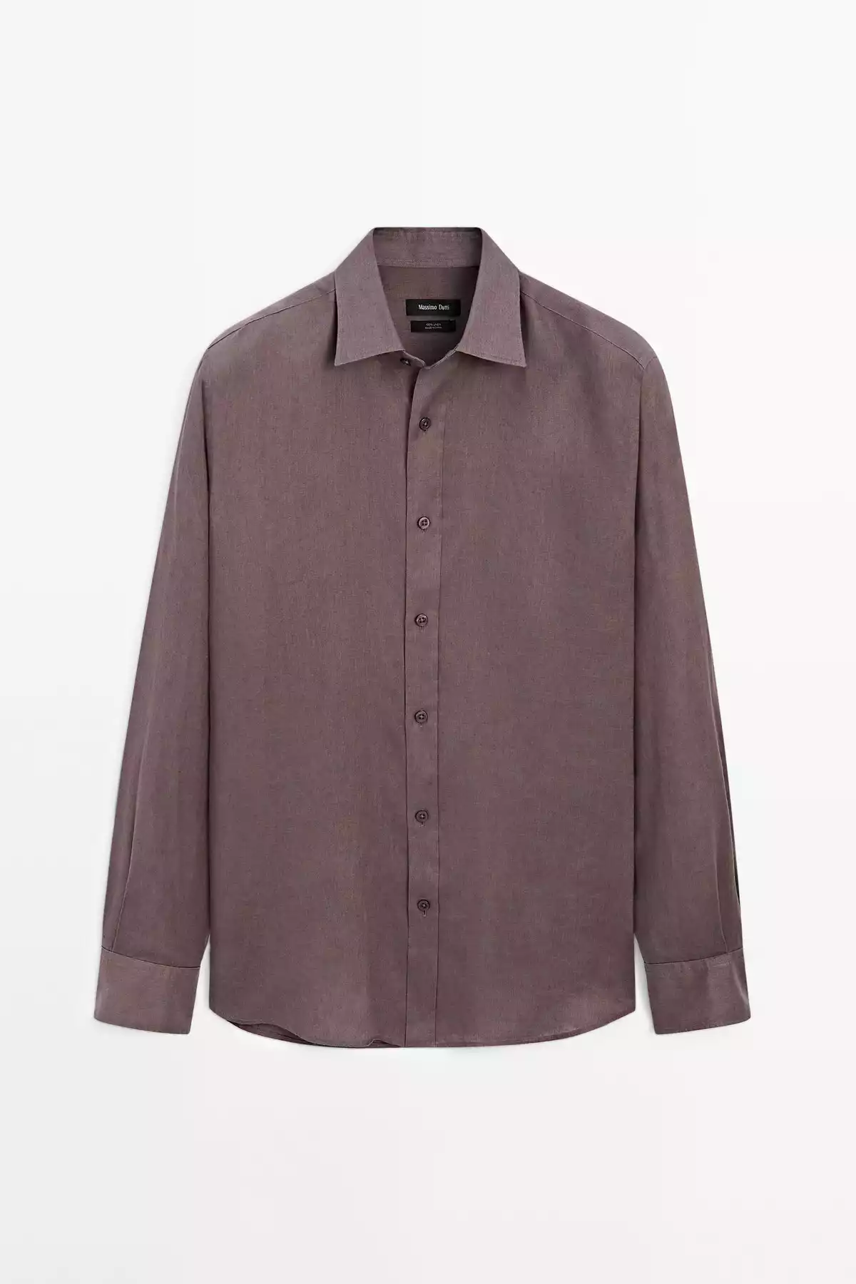 پیراهن اسلیم فیت 100کتان برند Massimo Dutti کد 1757751909