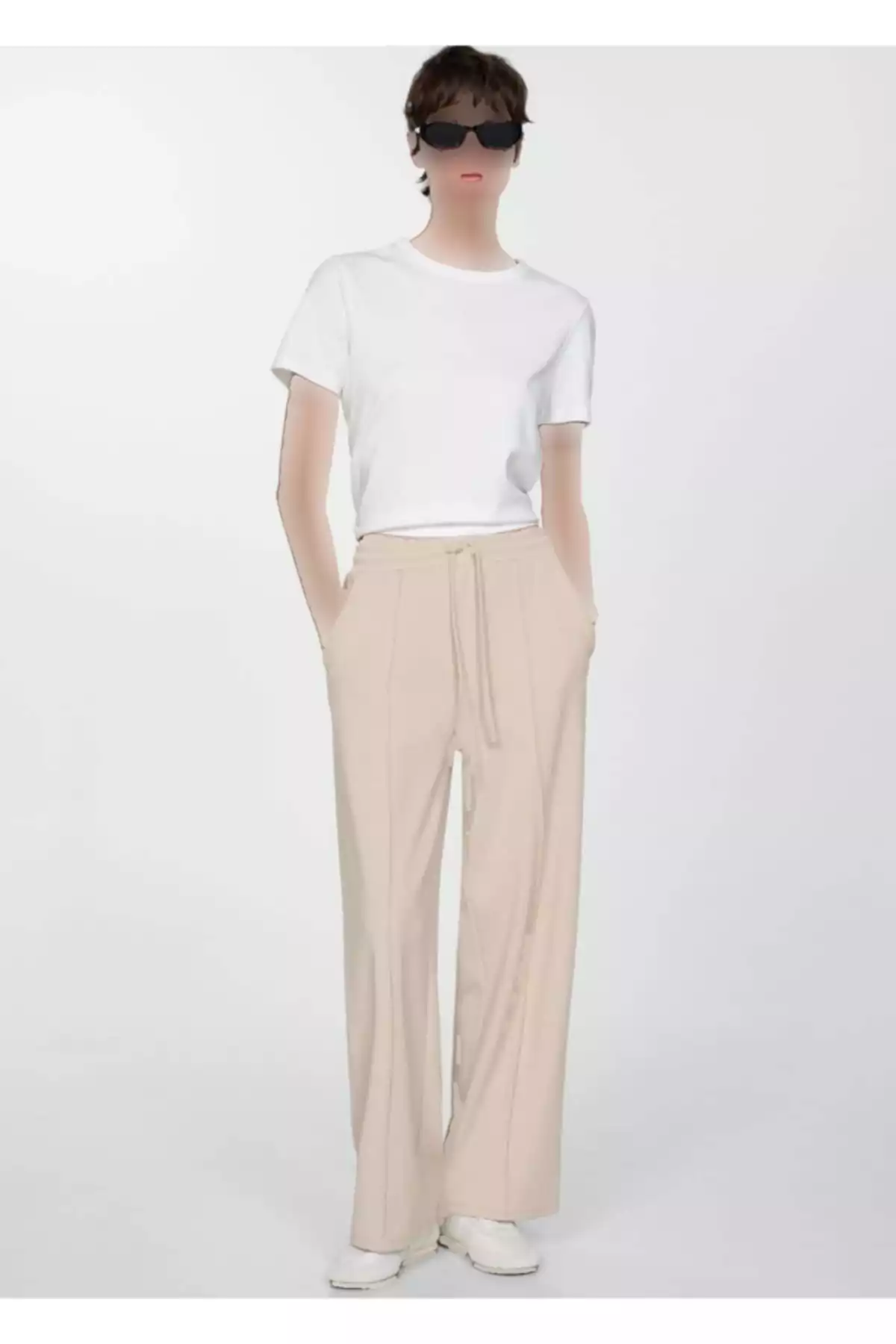 برش ساده طرحدار دوخته شده شلوار برند MANGO کد 1757382069