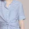 تونیک راهراه آبی بارداری برند GeBe کد 1757234889