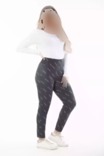 اسپرت دور کمر به صورت کشی سایز بزرگ شلوار چرم مشکی زنانه برند Şans کد 1758346267