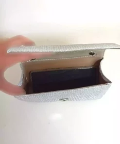 کیف مجلسی کوچک اکریلیکی نقره زنانه برند dizaynbag کد 1758415264