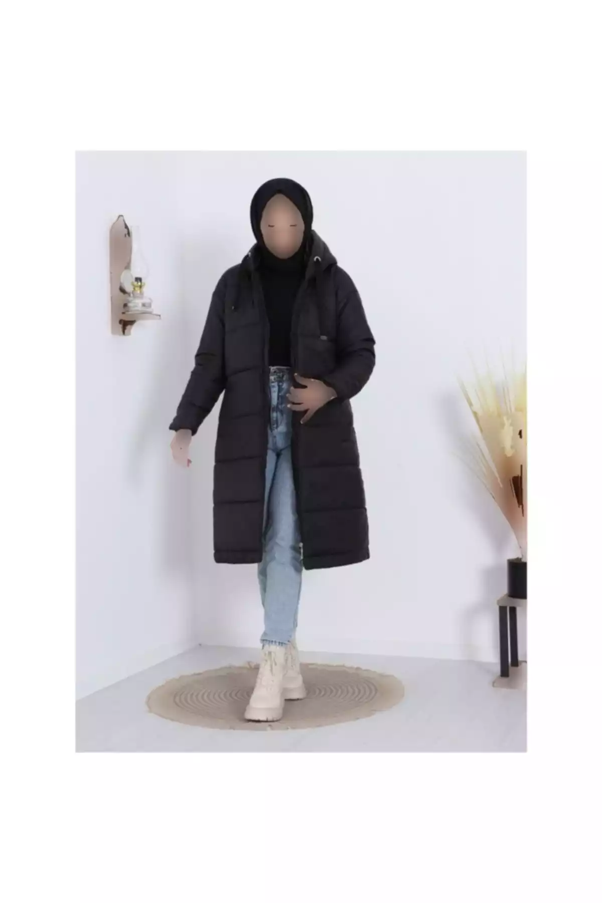 طرحدار کلاهدار بلند کابانیه برند Melek Moda کد 1757338989