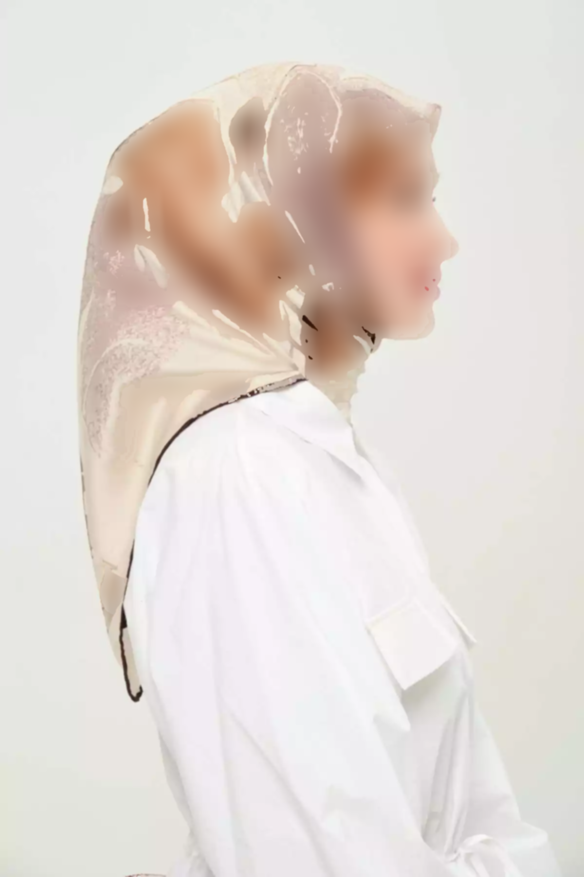 روسری لیز نمیخورد روزانه طرحدار چاپی چند رنگ غیر کریستالی برند Madame Polo کد 1757934669