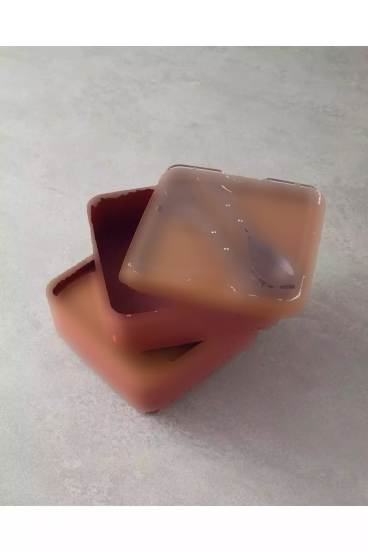 جعبه ناهار پلاستیکی +720میلی لیتر 720میلی 2طبقه دار نارنجی mezzaluna برند English Home کد 1758385272