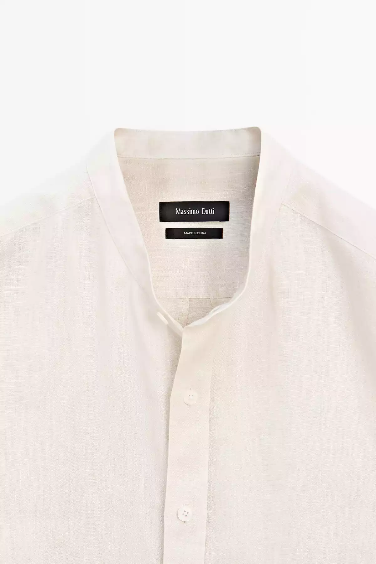 پیراهن متناسب یقه دیپلمات 100کتان برند Massimo Dutti کد 1757749208