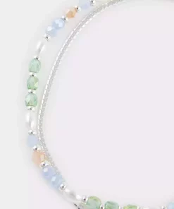 مروارید دوزی شده نقره ای زنانه برند Defacto کد 1757272449