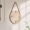 ساعت دیواری تزئینی چوب بند‎دار چرم برند acargrafik کد 1758139932