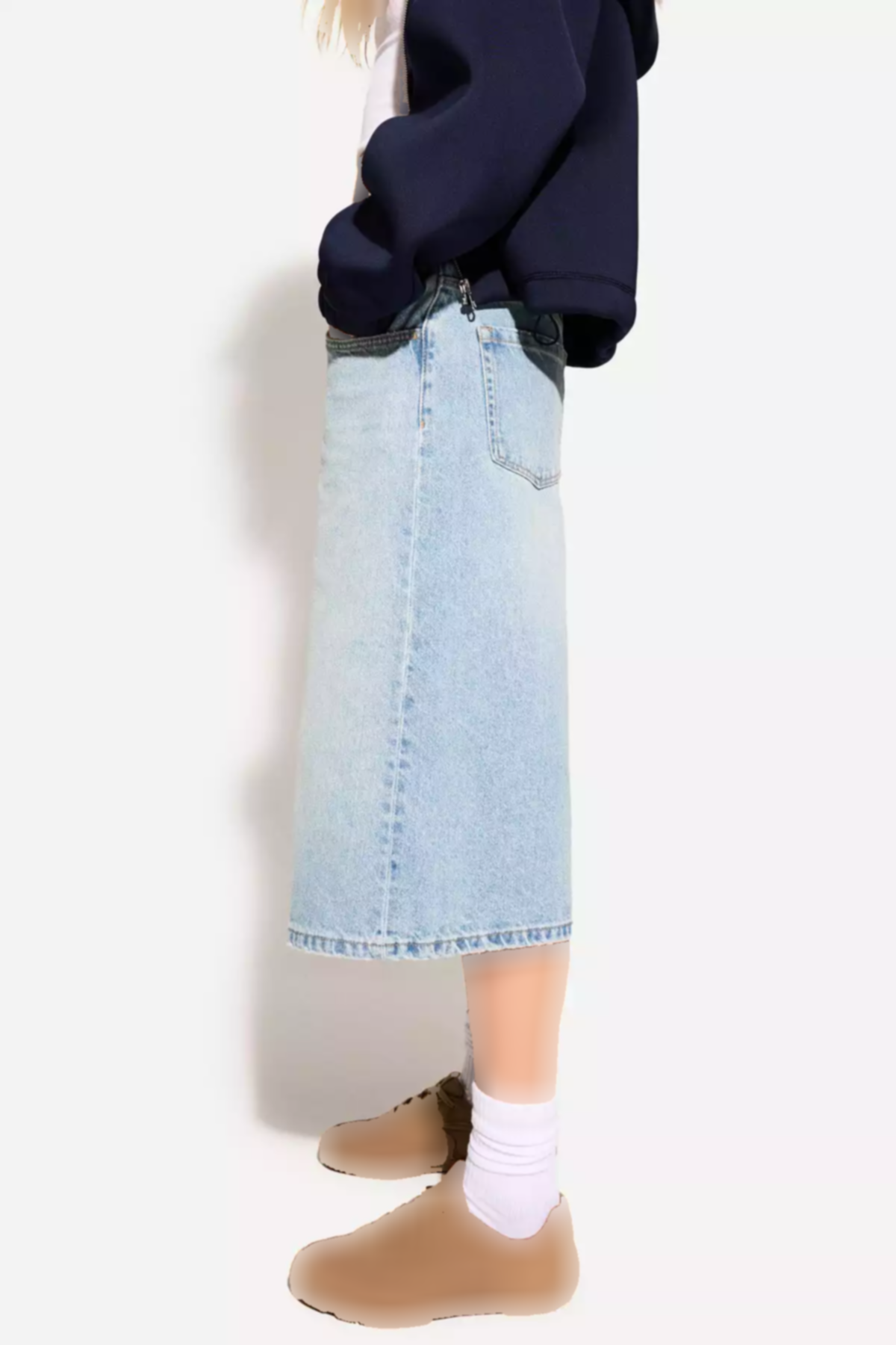 شلوارک برمودا گشاد جین برند Bershka کد 1758471191