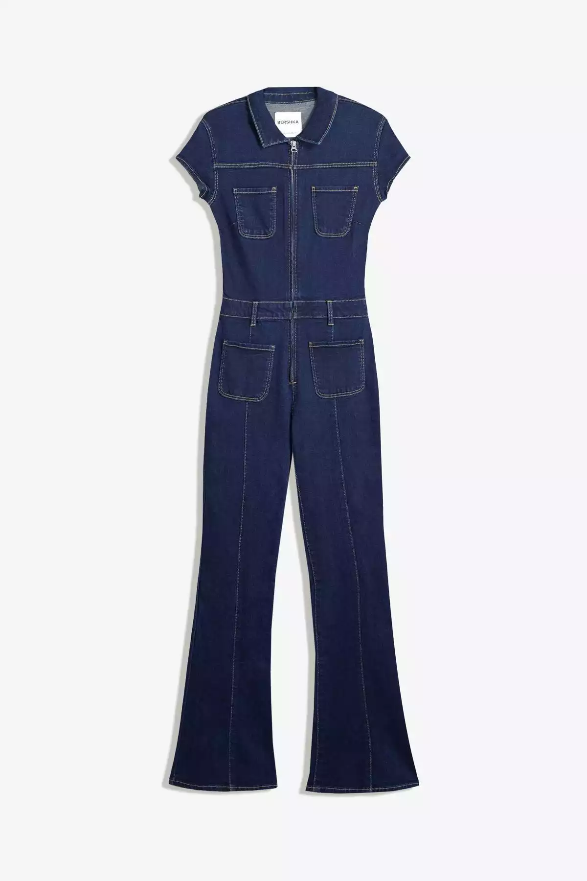 سرهمی بلند جین برند Bershka کد 1757716870