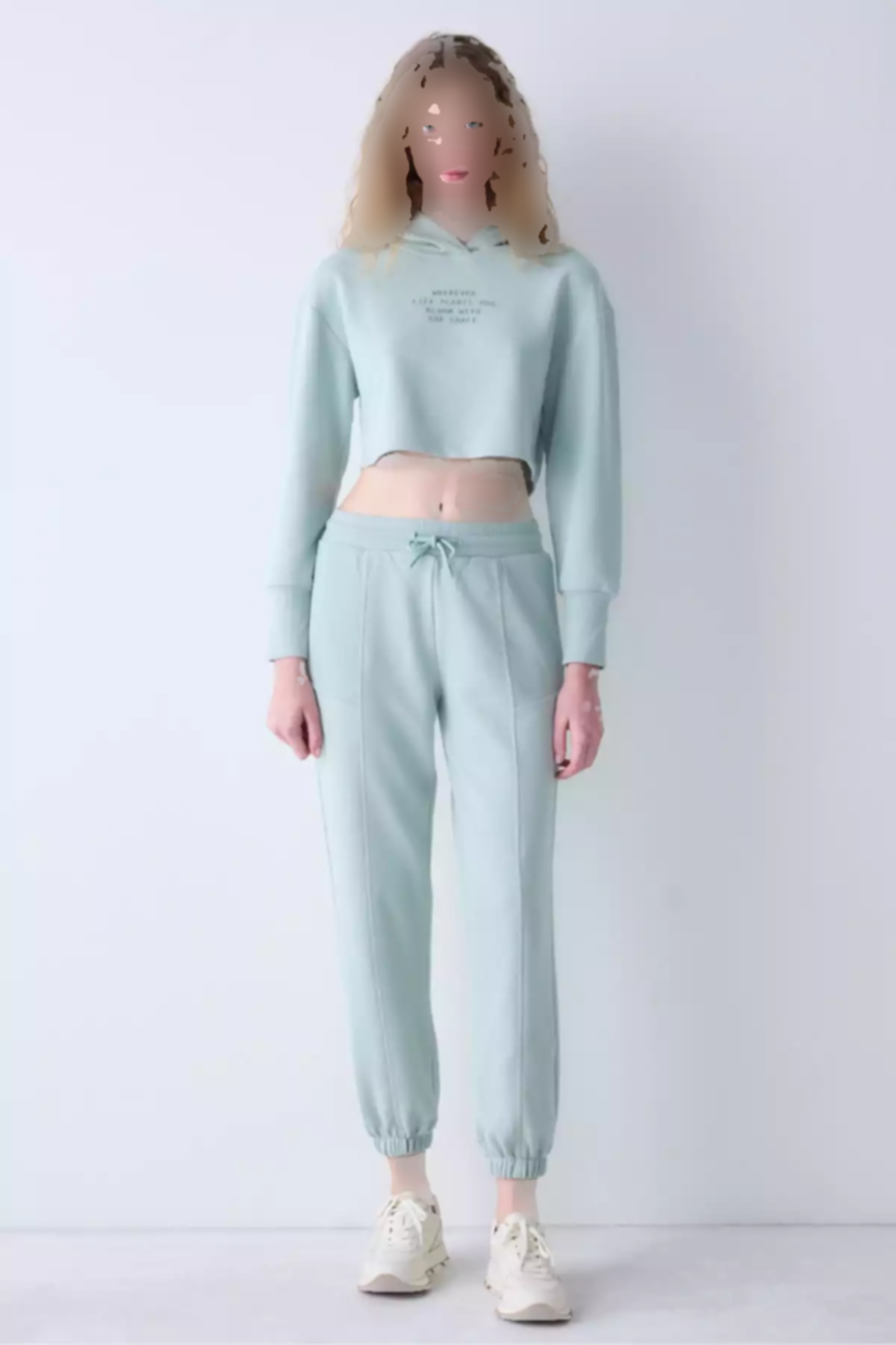 شلوار راحتی دور کمر بلند طرحدار سبز روشن برند Penti کد 1758040867