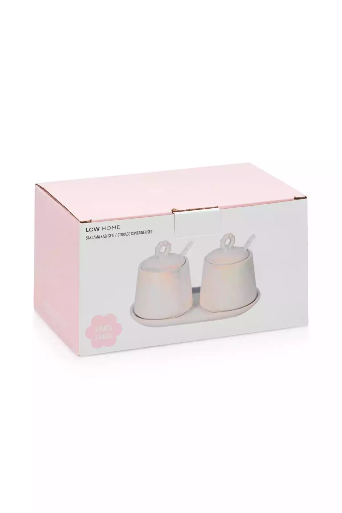 ظرف نگهداری ست خانه سرامیک سفید برند LC Waikiki کد 1758379272