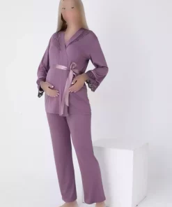لباس راحتی طرح توری از جلو بسته شدنی بارداری برند Miss Dünya Lissa کد 1757054470