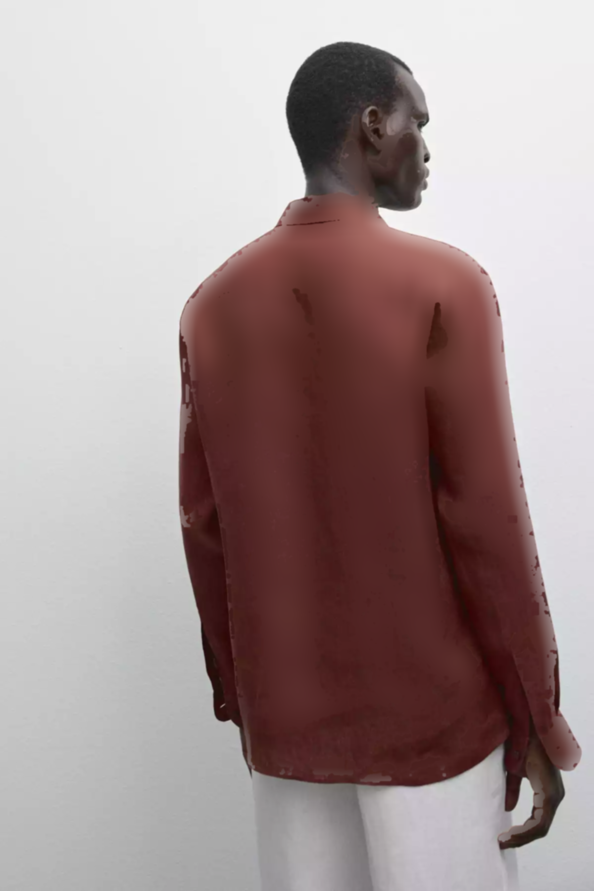 پیراهن اسلیم فیت 100کتان برند Massimo Dutti کد 1757751969