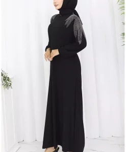 لباس مجلسی پارچه نگین دار مشکی برند sefamerve کد 1758123132