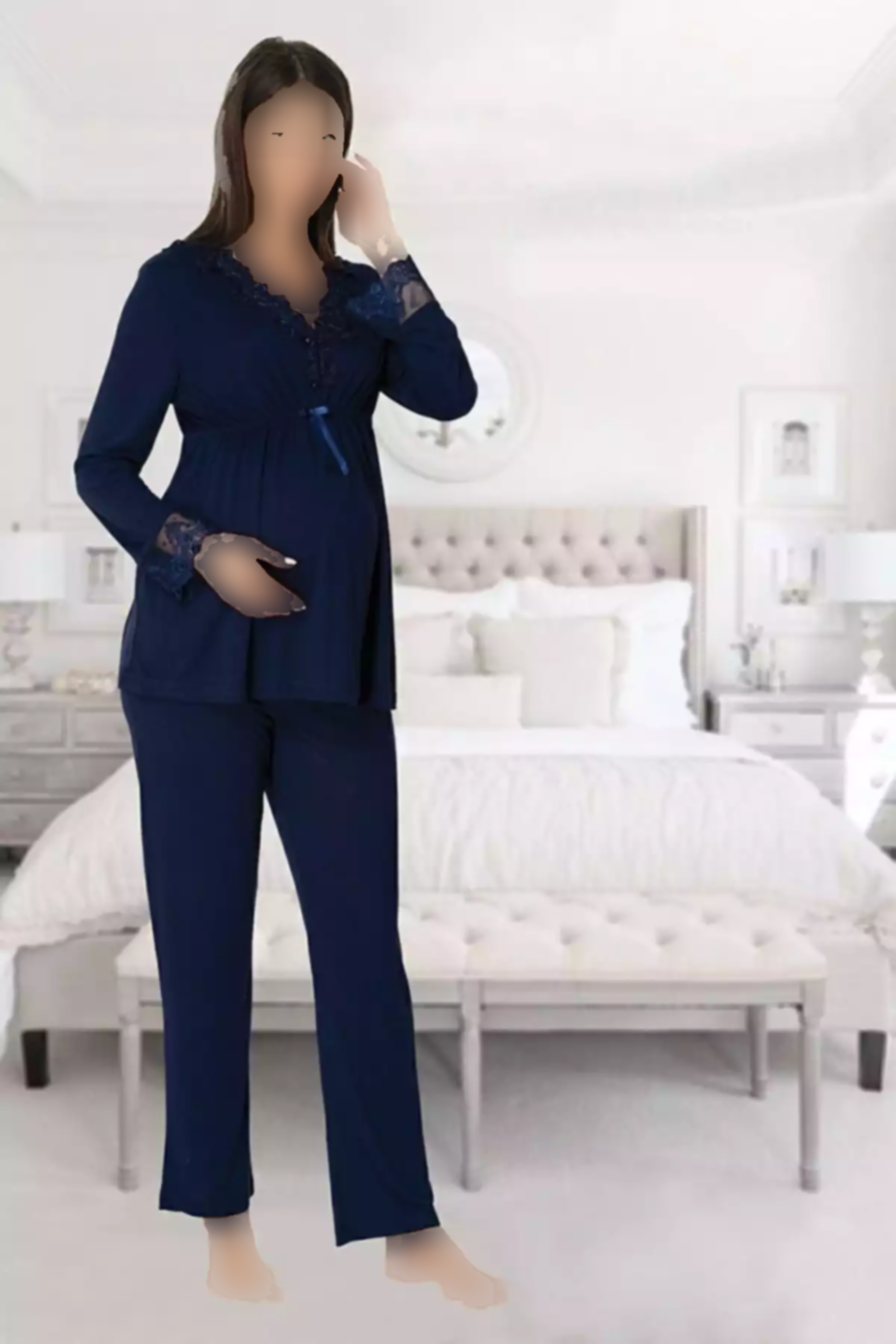 لباس راحتی سرمه ای برند ByLohusa کد 1757054474