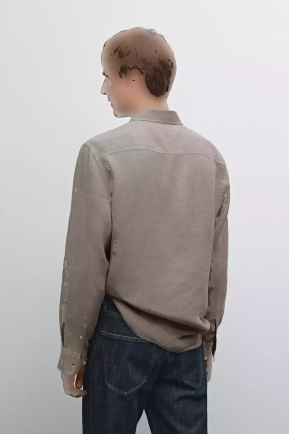 پیراهن متناسب طرحدار جیبدار برند Massimo Dutti کد 1757752027