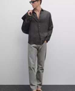 پیراهن متناسب 100کتان برند Massimo Dutti کد 1757749148