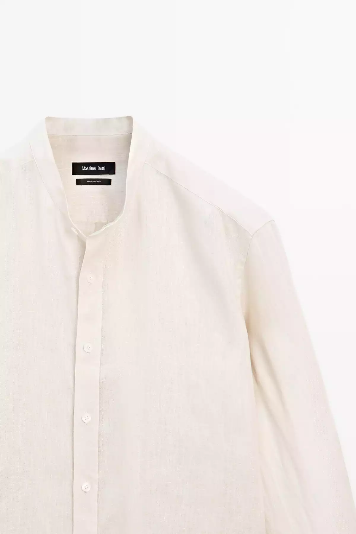 پیراهن متناسب یقه دیپلمات 100کتان برند Massimo Dutti کد 1757749208