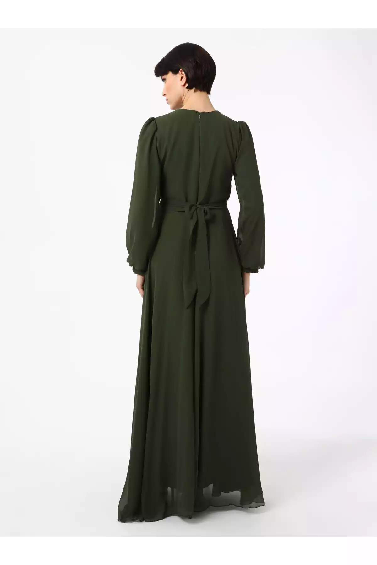 لباس مجلسی پوشیده یشمی برند Refka کد 1758121867