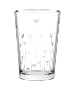 لیوان 2150 آب 6تکه راهراه طرحدار قلب برند Paşabahçe کد 1758238329